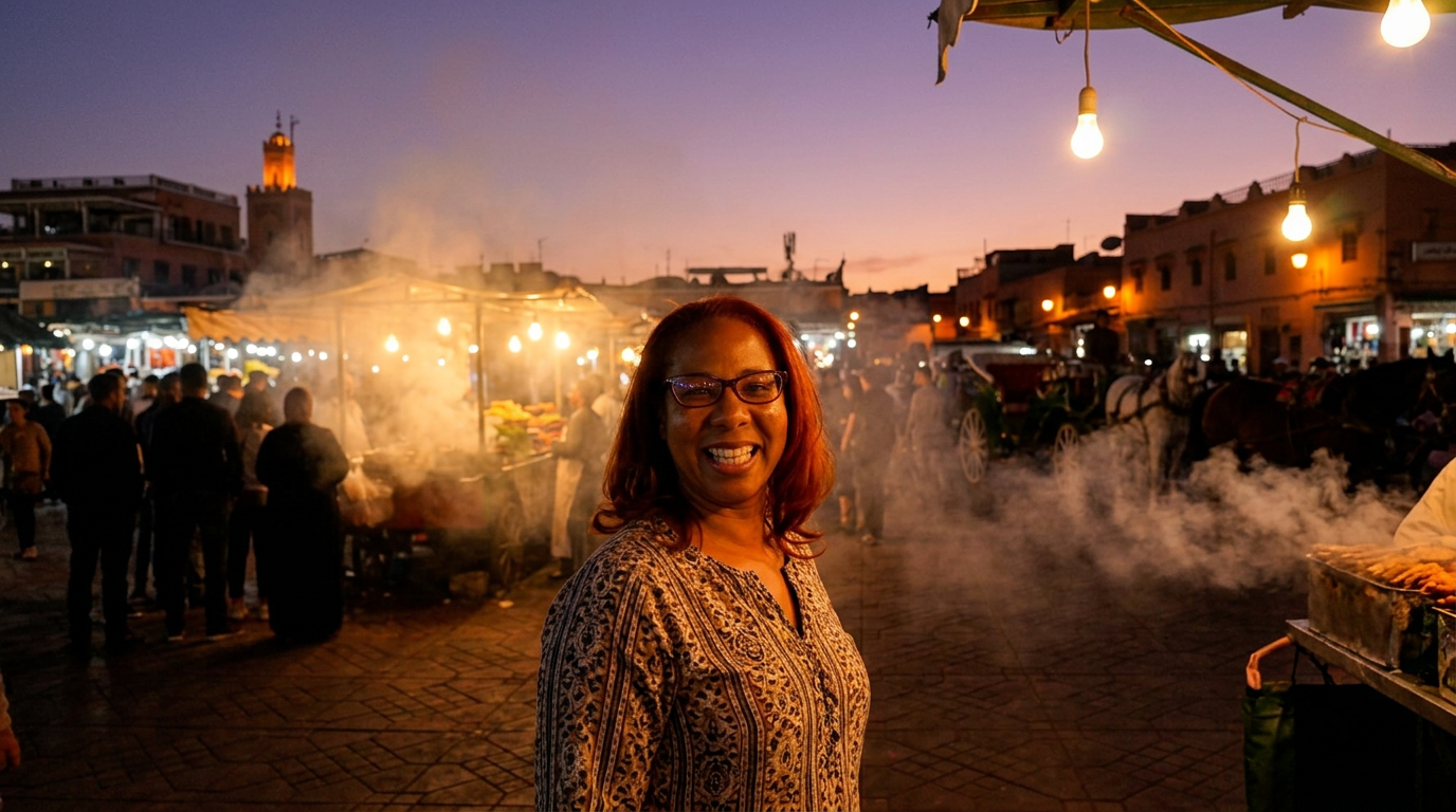 Jemaa el-Fnaa at Dusk